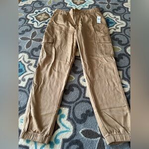 GAP Tan Track Pants Relaxed Fit Joggers